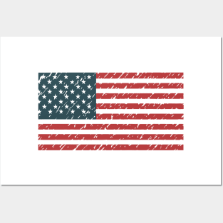 flag usa united states flag american Posters and Art